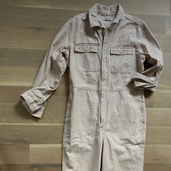 Madewell Zip Front Blush Coverall - Picture 5 of 8
